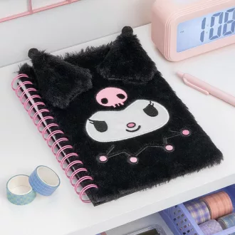 Hello Kitty Kuromi A5 plüss jegyzetfüzet