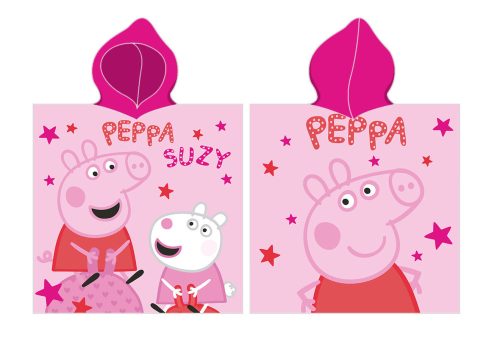 Peppa malac Suzy strand törölköző poncsó 55x110cm