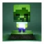 Minecraft - Zombie 3D hangulatvilágítás 11 cm