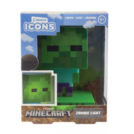 Minecraft - Zombie 3D hangulatvilágítás 11 cm