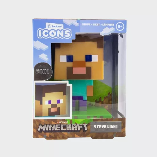 Minecraft Steve 3D hangulatvilágítás 13cm