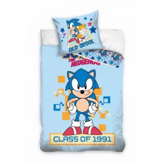 Sonic, a Sündisznó Old Skool ágyneműhuzat garnitúra 140x200cm, 65x65cm