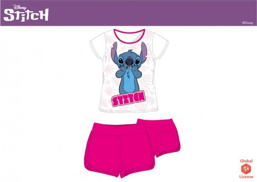 Disney Stitch nyári együttes póló rövidnadrág szett (164 cm)