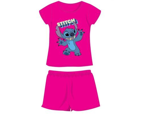 Disney Lilo és Stitch, A csillagkutya pamut nyári együttes - póló-rövidnadrág szett (104)