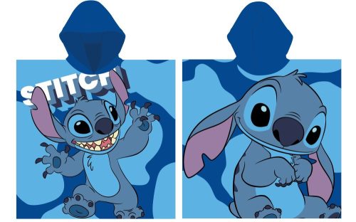 Disney Stitch gyorsan száradó poncsó (55x110cm)