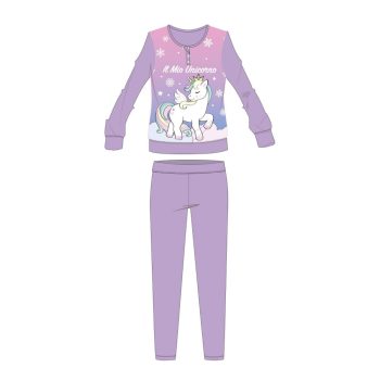 Unikornis téli vastag gyerek pizsama