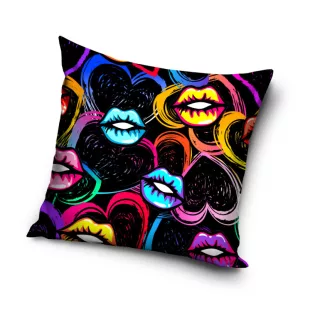 Szivecskés párnahuzat (40x40cm)