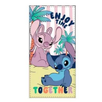 Disney Lilo és Stitch, A csillagkutya Enjoy Time fürdőlepedő, strandtörölköző (70x140cm)