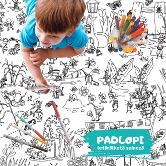 Bogarak mókás világa Padlopi letörölhető színező