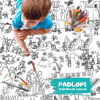 Bogarak mókás világa Padlopi letörölhető színező