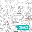 Dinoszaurusz Padlopi letörölhető színező