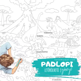 Dinoszaurusz Padlopi letörölhető színező