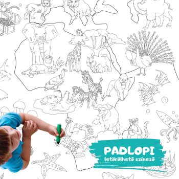 Földünk állatai Padlopi letörölhető színező