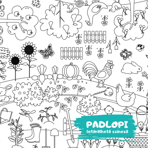 Kert Padlopi letörölhető színező
