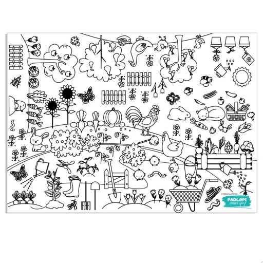 Kert Padlopi letörölhető színező