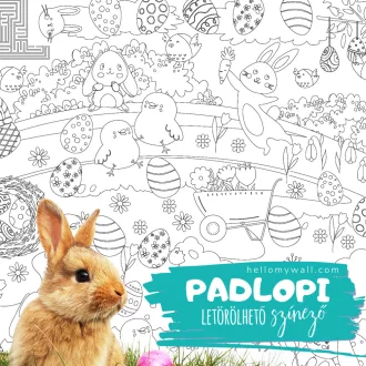 Húsvét Padlopi letörölhető színező