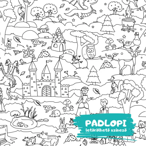 Mese erdő Padlopi letörölhető színező