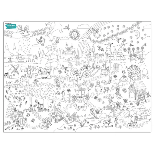 Meseország Padlopi letörölhető színező