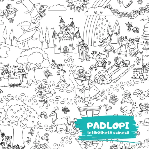 Meseország Padlopi letörölhető színező