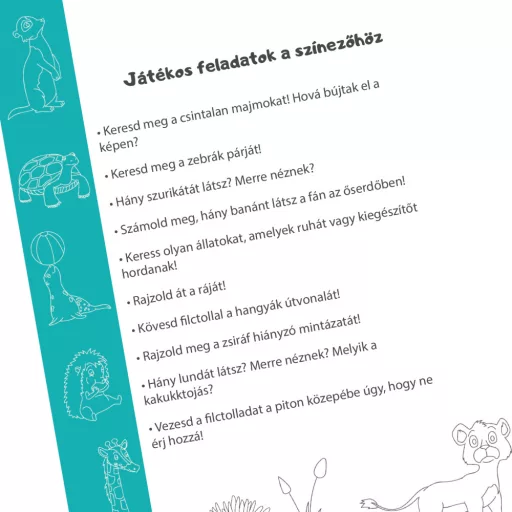 Szafari Padlopi letörölhető színező