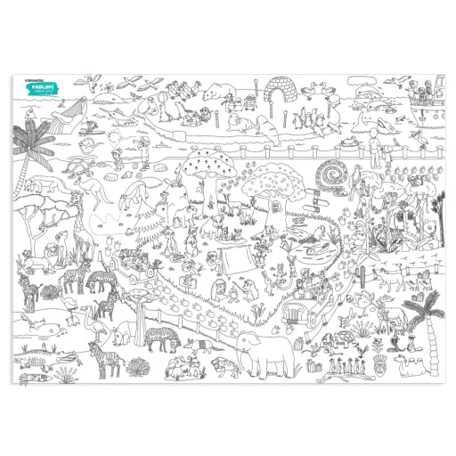 Szafari Padlopi letörölhető színező