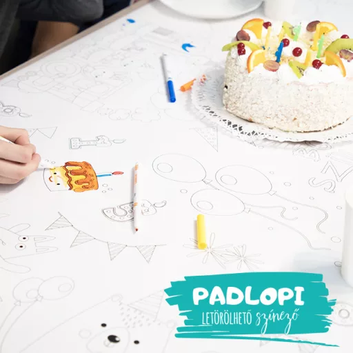Szülinap Padlopi letörölhető színező