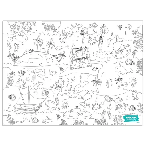 Tengeri világ Padlopi letörölhető színező