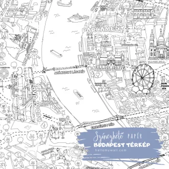 Budapest - Óriás papírszínező (97x68)