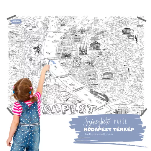 Budapest - Óriás papírszínező (97x68)