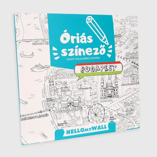 Budapest - Óriás papírszínező (97x68)