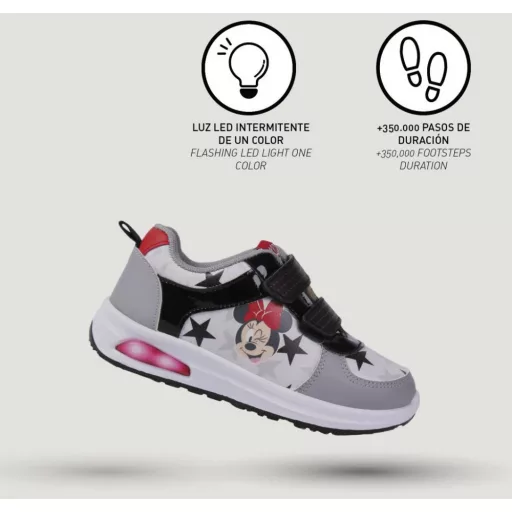 Disney Minnie Star LED villogó, világító utcai cipő 27