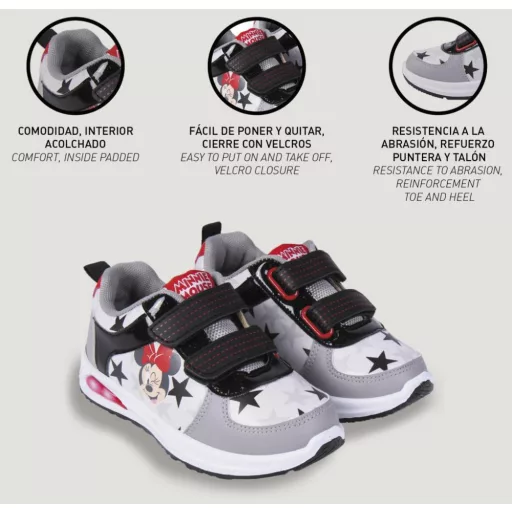 Disney Minnie Star LED villogó, világító utcai cipő 32