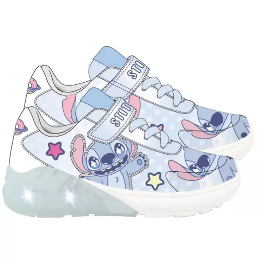 Disney Lilo és Stitch, A csillagkutya Happy Alien LED villogó, világító utcai cipő 29