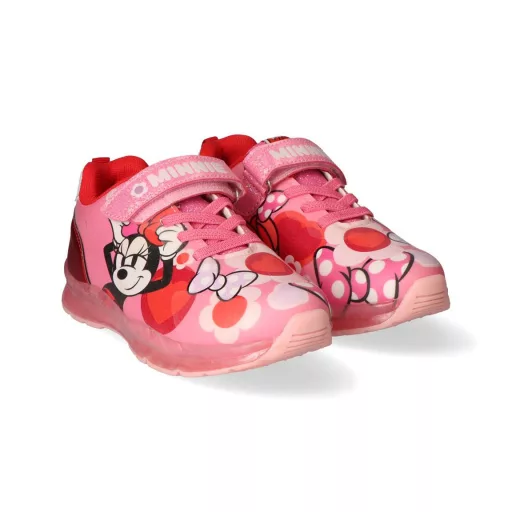 Disney Minnie Red Flowers LED villogó, világító utcai cipő 27
