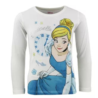 Disney Hercegnők Cinderella White gyerek hosszú póló, felső 122