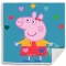Peppa malac Hearts Mágikus Kéztörlő arctörlő, törölköző