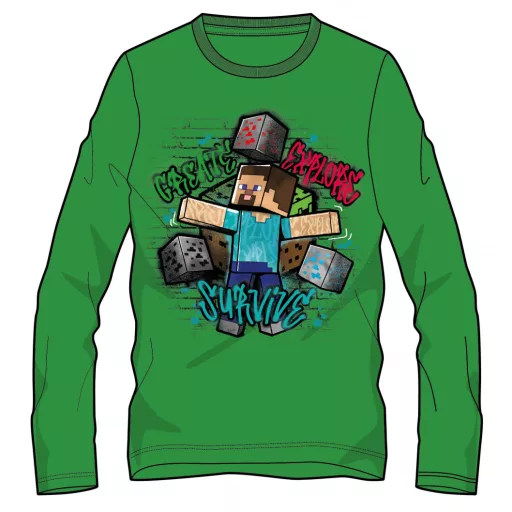 Minecraft gyerek hosszú ujjú póló, felső