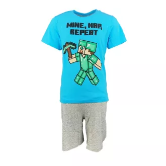 Minecraft gyerek rövid pizsama 6 év 116cm