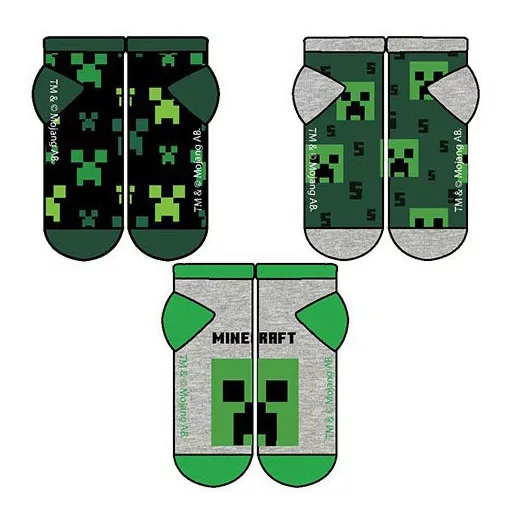 Minecraft gyerek titokzokni (3 pár)