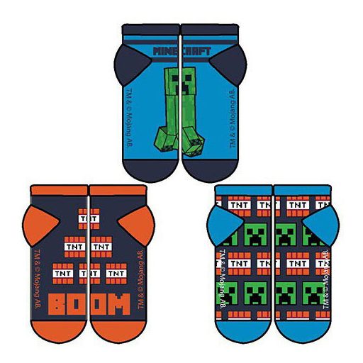 Minecraft gyerek titokzokni (3 pár)