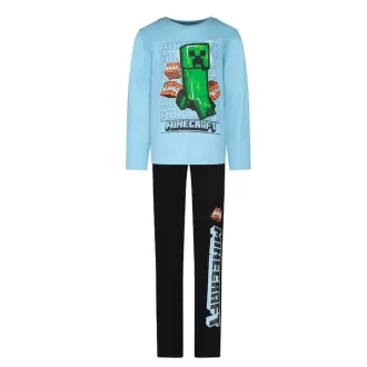 Minecraft TNT Light Blue gyerek hosszú pizsama 116