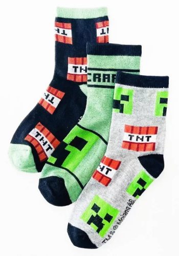 Minecraft Boom gyerek zokni (3 pár)