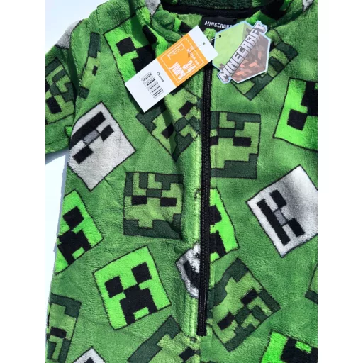 Minecraft gyerek hosszú pizsama, overál