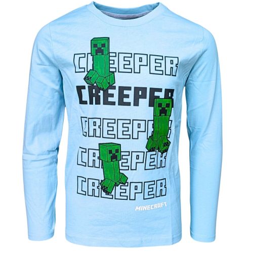 Minecraft Creeper gyerek hosszú ujjú póló, felső (152)