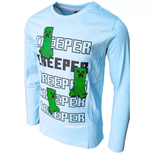 Minecraft Creeper gyerek hosszú ujjú póló, felső (152)