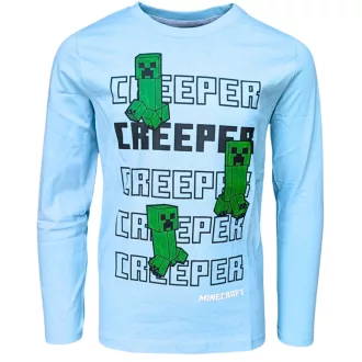 Minecraft Creeper gyerek hosszú ujjú póló, felső (134)