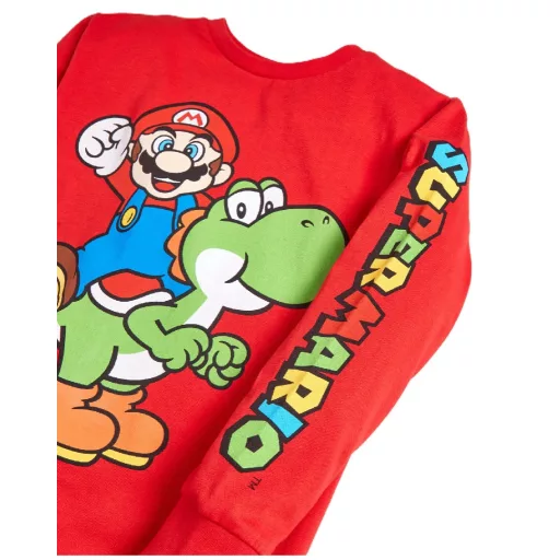 Super Mario Yoshi gyerek hosszú ujjú póló, felső 140/146