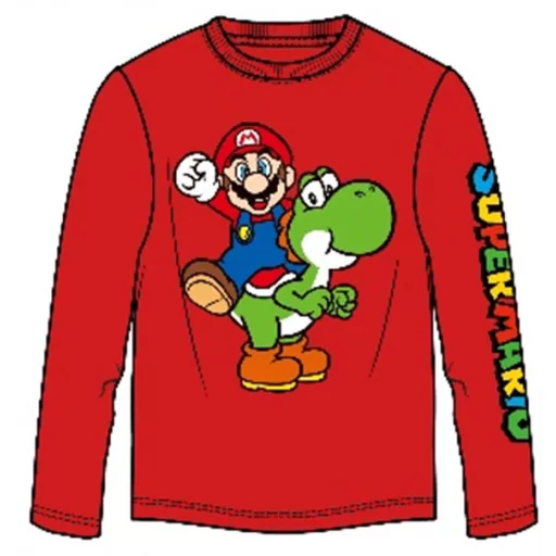 Super Mario Yoshi gyerek hosszú ujjú póló, felső 128/134
