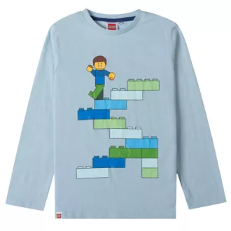 Lego Block Light Blue gyerek hosszú ujjú póló, felső 98