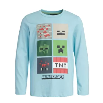 Minecraft gyerek hosszú ujjú póló, felső 116